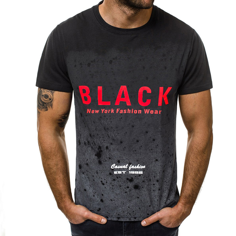 

Lovely Casual Letter Printed Black T-shirt