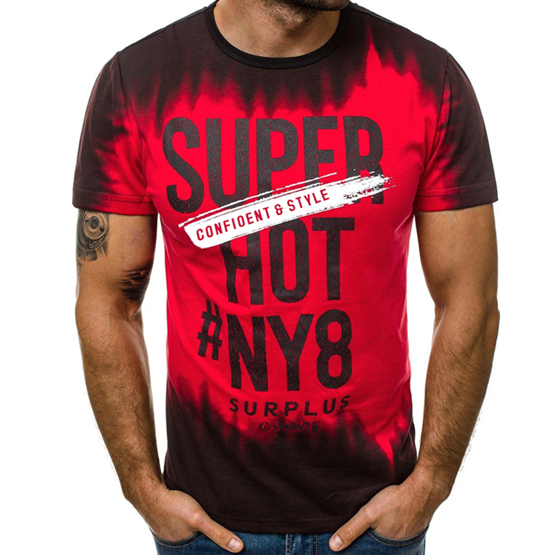 

Lovely Casual Letter Printed Red Cotton T-shirt