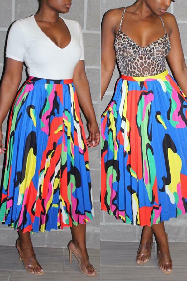 

Lovely Casual Printed Ankle Length A Line Skirt