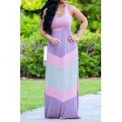 Lovely Casual Multicolor Patchwork Ankle Length Ma