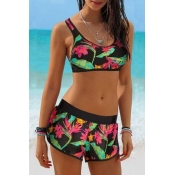 Lovely Printed Multicolor Two-piece Swimwear