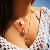 Lovely Bohemian Multi-layer Hollow-out Alloy Neckl