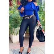 Lovely Chic Flounce Design Patchwork Multicolor On