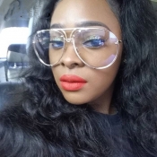 Lovely Stylish Hollow-out White Metal Sunglasses