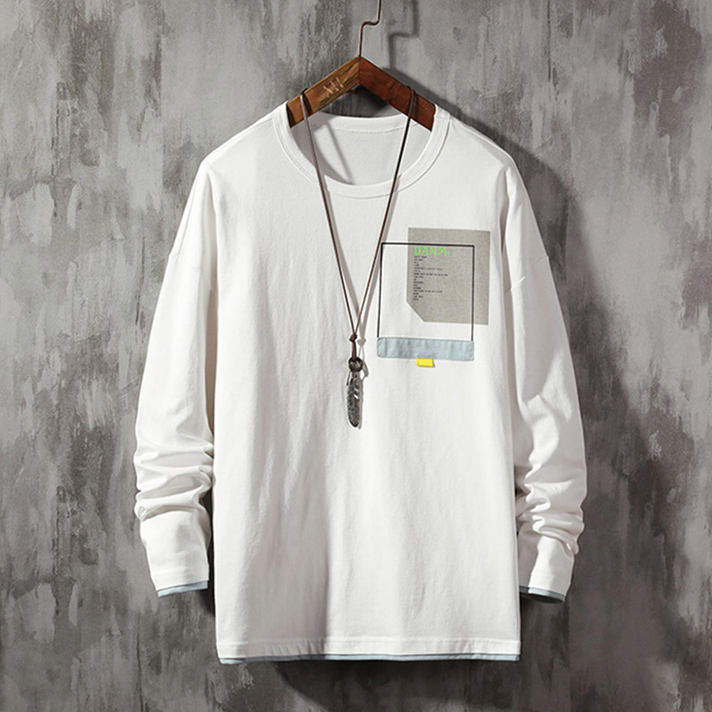 

Lovely Casual O Neck Printed White T-shirt