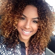 Lovely Trendy Short Curly Brown Wigs