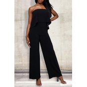 Lovely Sexy Off The Shoulder Hollow-out Black One-