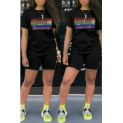 Lovely Trendy O Neck Hot Drilling Decorative Black