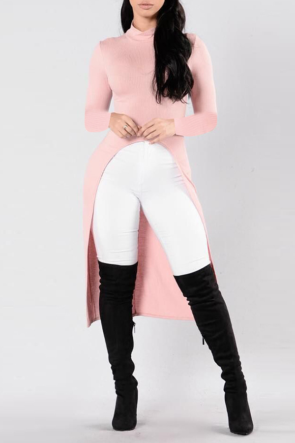 Lovely Leisure Asymmetrical Light Pink T-shirt