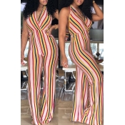 Lovely Trendy Striped Multicolor One-piece Jumpsui