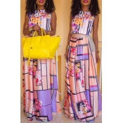 Lovely Casual Printed Multicolor Two-piece Skirt S