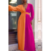Lovely Trendy Patchwork Croci Ankle Length Dress
