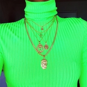 Lovely Casual Layered Gold Necklace