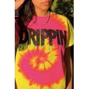 Lovely Casual Printed Multicolor T-shirt