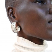 Lovely Sweet White Alloy Earring