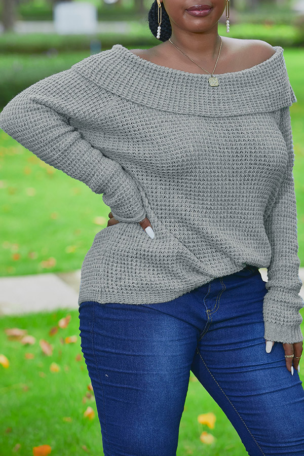 

Lovely Work Loose Grey Sweater