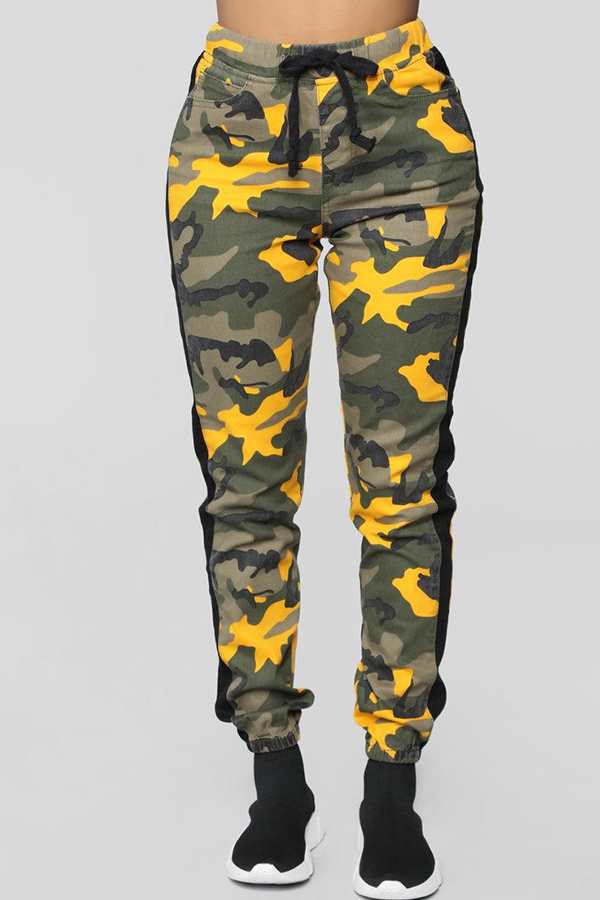 

Lovely Trendy Camouflage Printed Pants, Camo