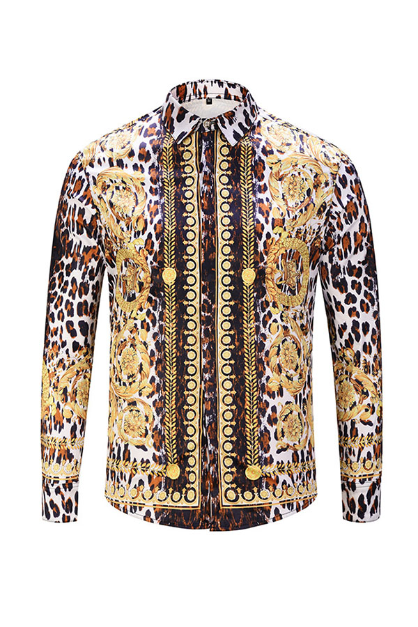 

Lovely Trendy Turndown Collar Multicolor Shirt, Multi