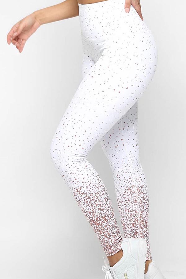 Lovely Sportswear Printed White Leggings