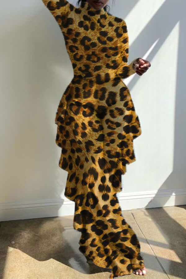 

Lovely Trendy Leopard Printed One-piece Jumpsuit
