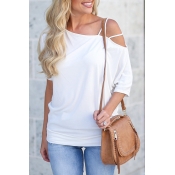 Lovely Work Hollow-out White Blouse