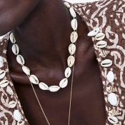 Lovely Casual White Alloy Necklace