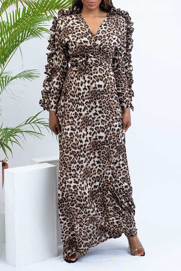 

Lovely Casual Leopard Printed Ankle Length Dress