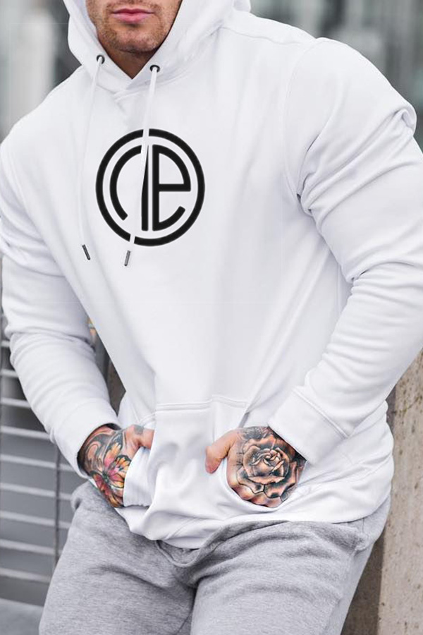 

Lovely Casual Hooded Collar White Hoodie