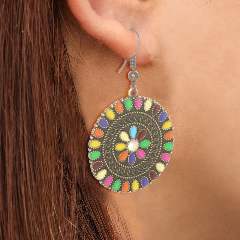 Cheap Earring Lovely Retro Multicolor Alloy Earring