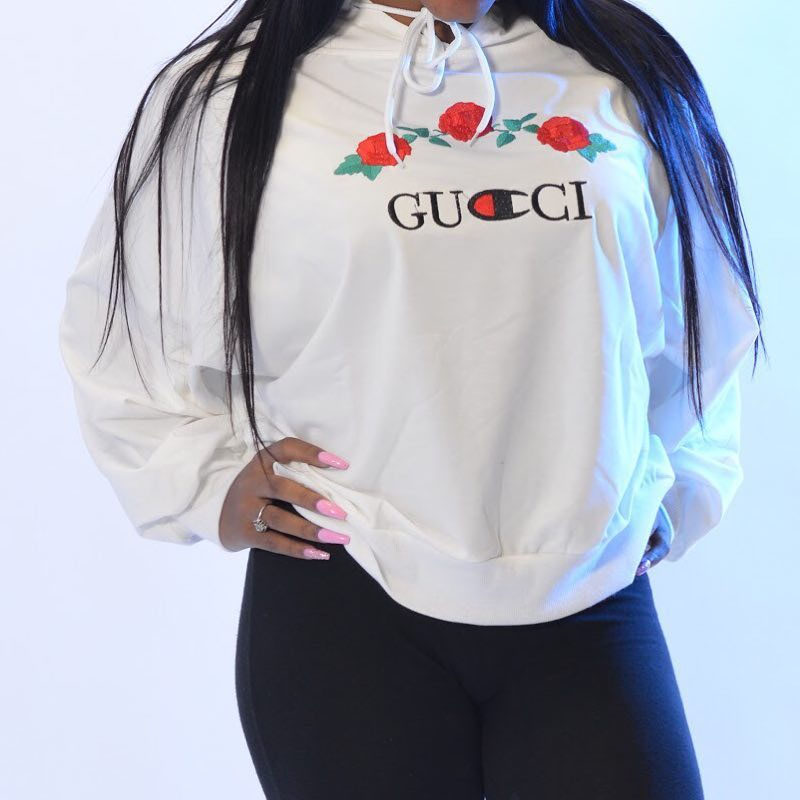 

Lovely Casual Hooded Collar White Hoodie