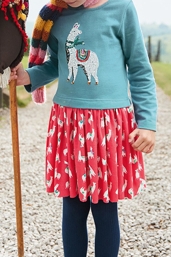 

Lovely Christmas Day Light Green Knee Length Girls Dress
