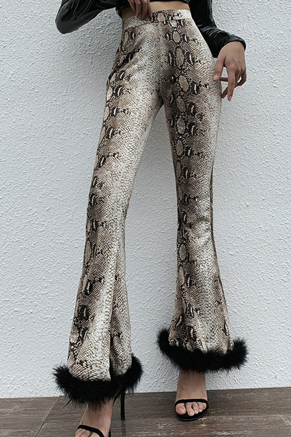 

Lovely Work Patchwork Brown Pants