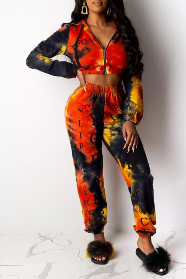 

Lovely Trendy Hooded Collar Red Two-piece Pants Set