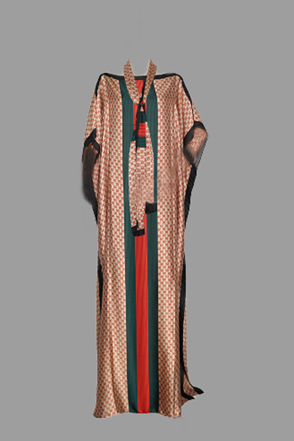 

Lovely Casual Loose Brown Floor Length Plus Size Dress