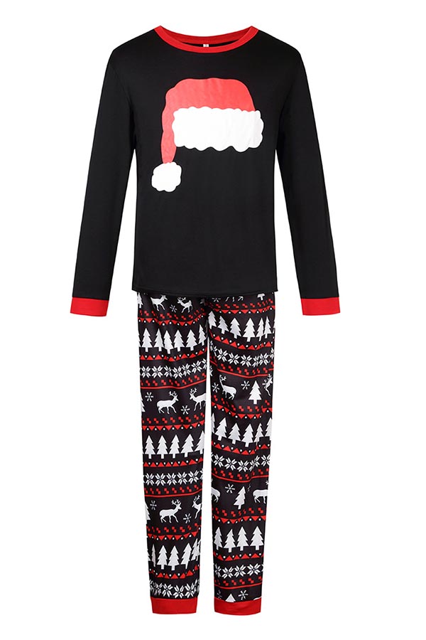 

Lovely Casual O Neck Printed Black Two-pieces Pants Set