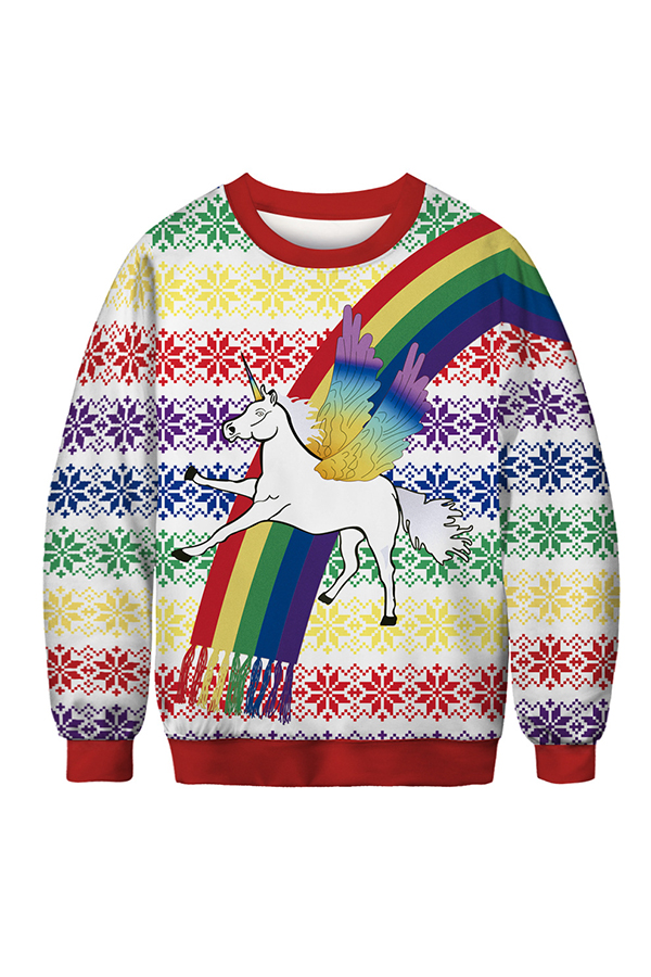 

Lovely Christmas Day Printed Multicolor Sweatshirt Hoodie, Multi