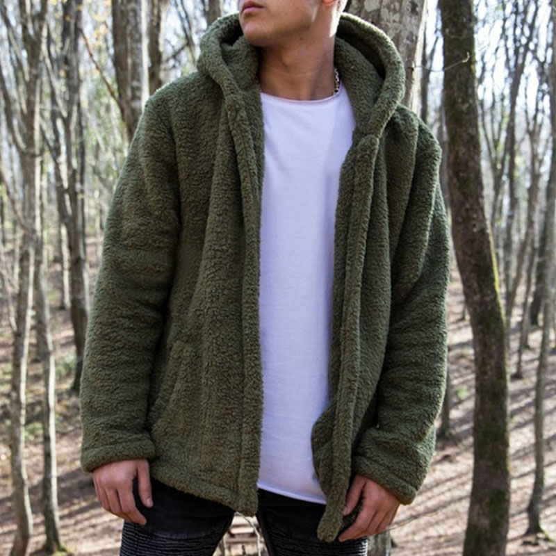 

Lovely Casual Hooded Collar Green Coat