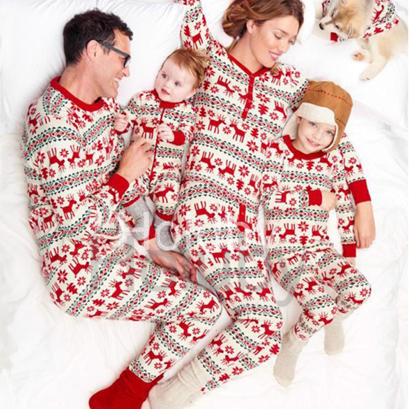 

Lovely Family Printed White Father Two-piece Pants Set