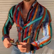 Lovely Bohemian Striped Multicolor Shirt