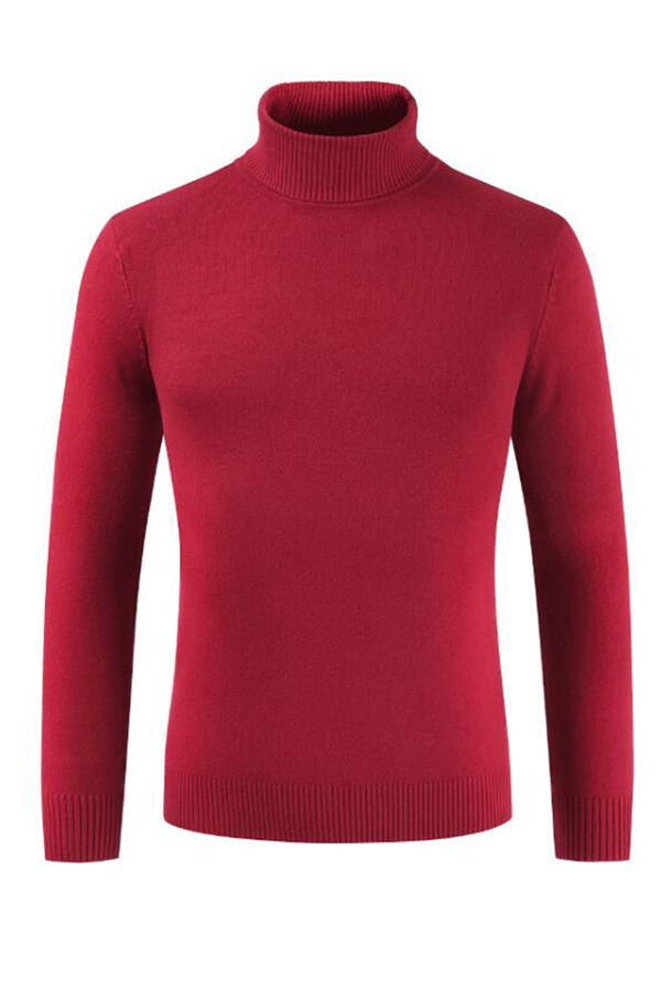 

Lovely Chic Turtleneck Red Sweater