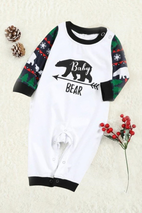 

Lovely Family Printed Black Baby One-piece Jumpsuit