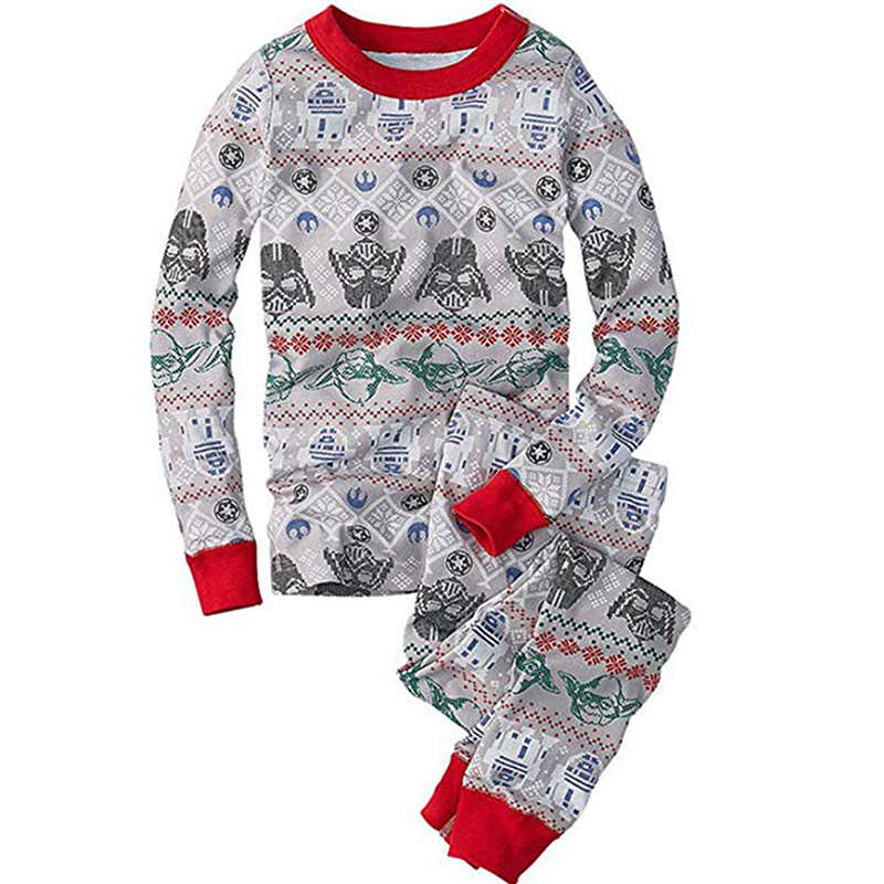 

Lovely Family Printed Grey Girls Two-piece Pants Set