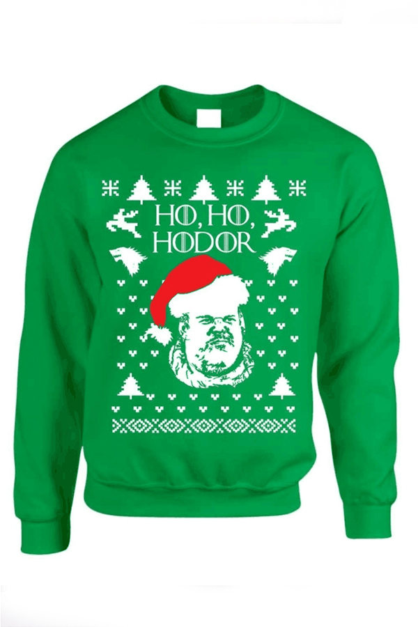 

Lovely Christmas Day Basic Printed Green Hoodie