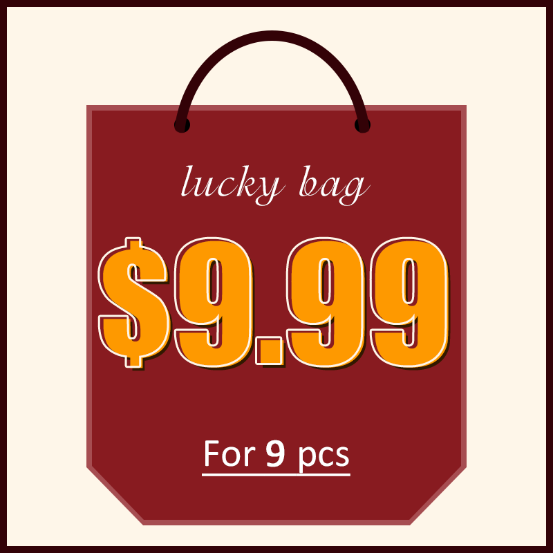 

Lovely Lucky Bag - 9 pcs Random Products - Up to 90% off, Figure color