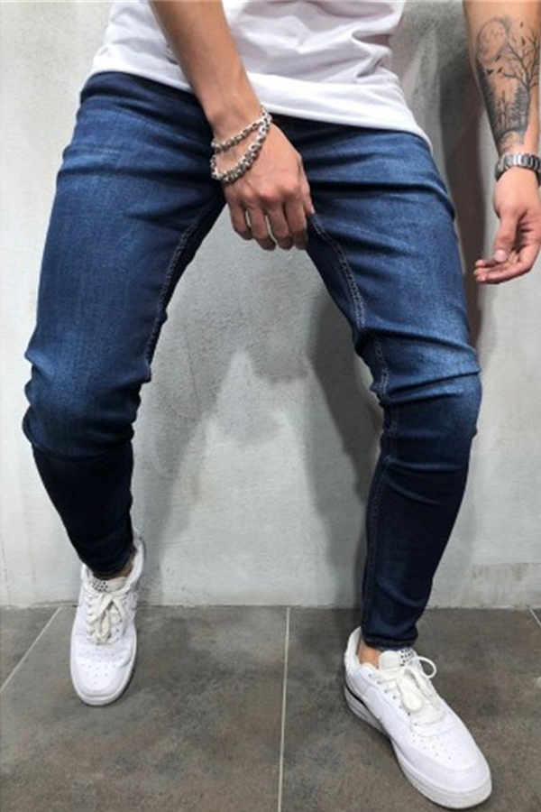 Cheap Jeans Lovely Casual Skinny Blue Jeans