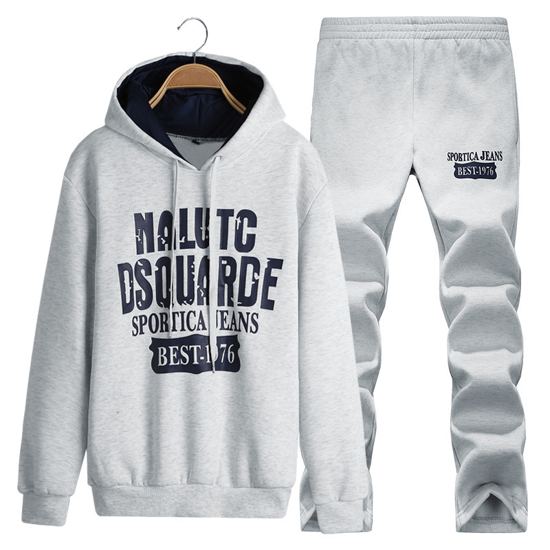 

Lovely Casual Letter Printed Grey Two-piece Pants Set