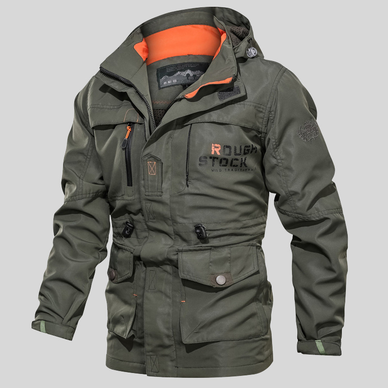 

Lovely Casual Patchwork Army Green Jacket