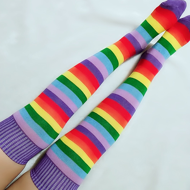 

Lovely Leisure Striped Multicolor Socks, Multicolor stripe