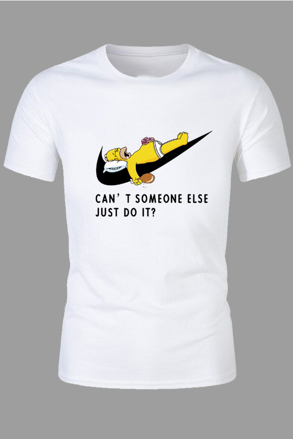 

Lovely Leisure Character White T-shirt