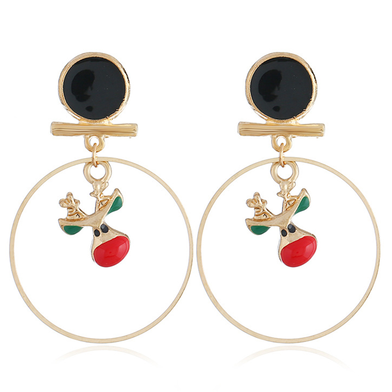 

Lovely Christmas Day Gold Earring